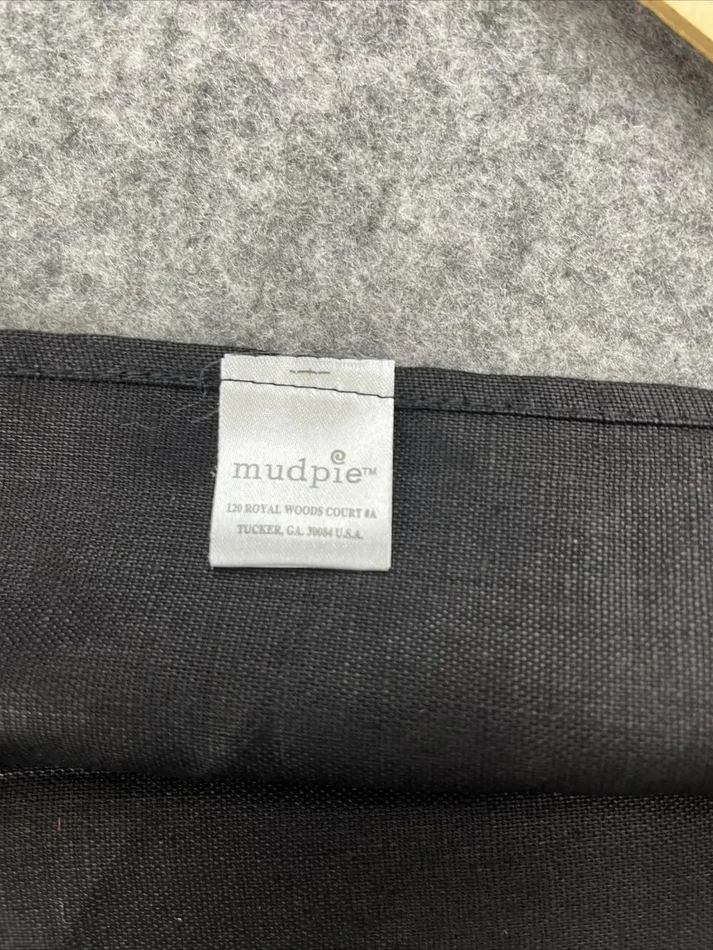 Mud Pie Nouveau Linen Towel Funny Reality Quote Kitchen Decor Black 22x14 Gift